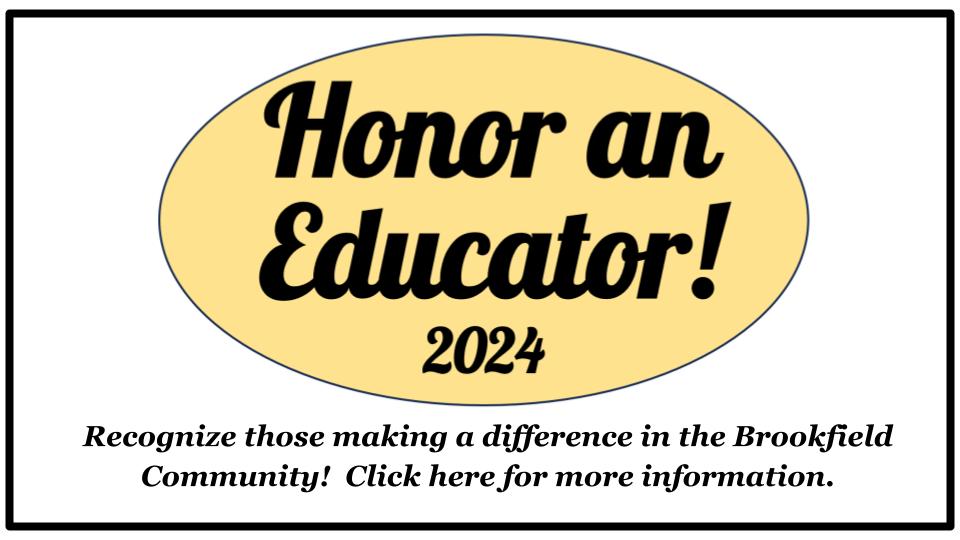 Honor An Educator 2024 Brookfield Education Foundation 